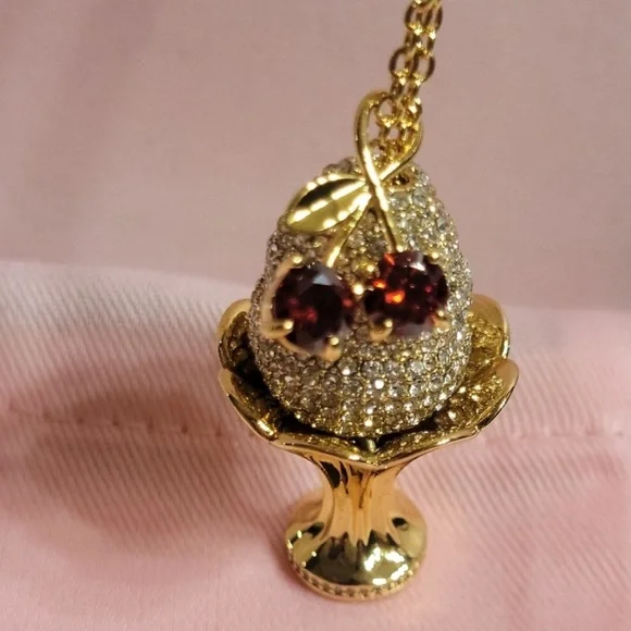 New Kate Spade ice cream sundae pendant necklace - Picture 12 of 17